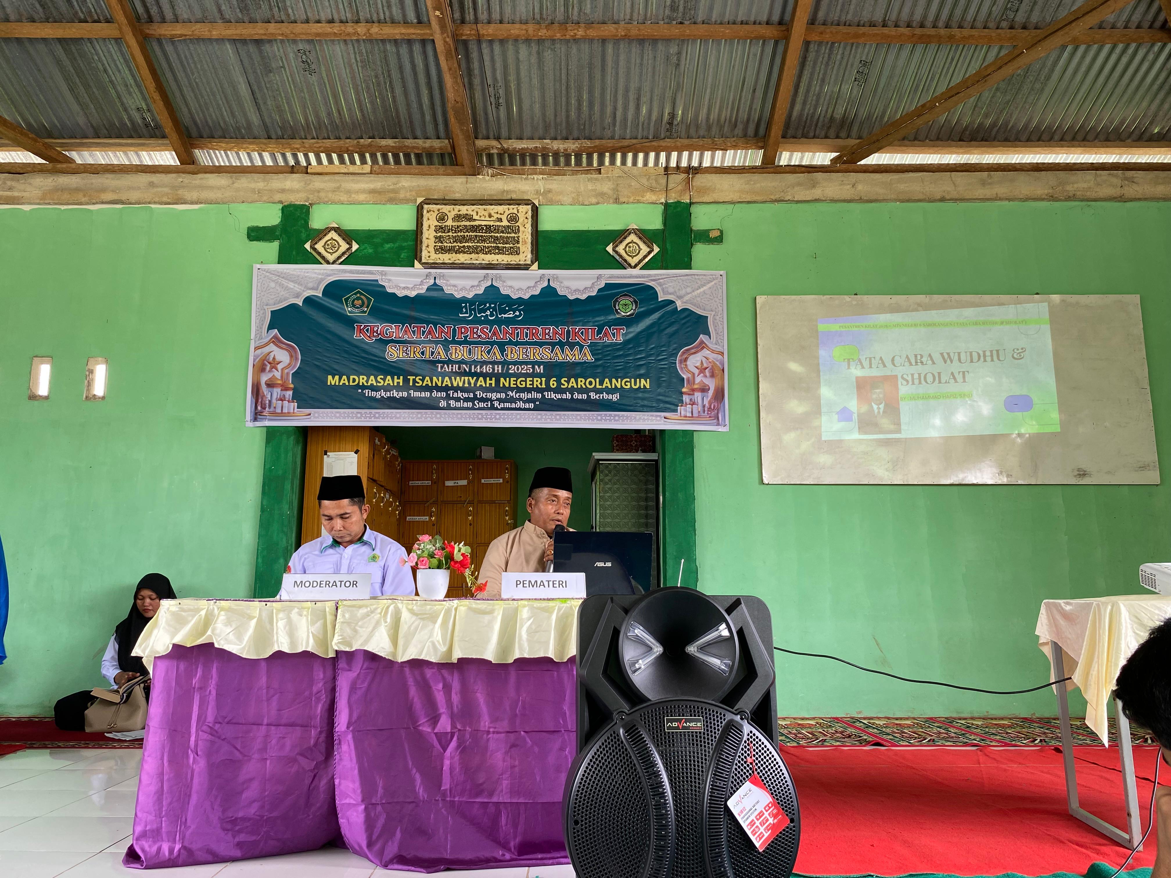 Kegiatan Pesantren Kilat di MTsN 6 Sarolangun