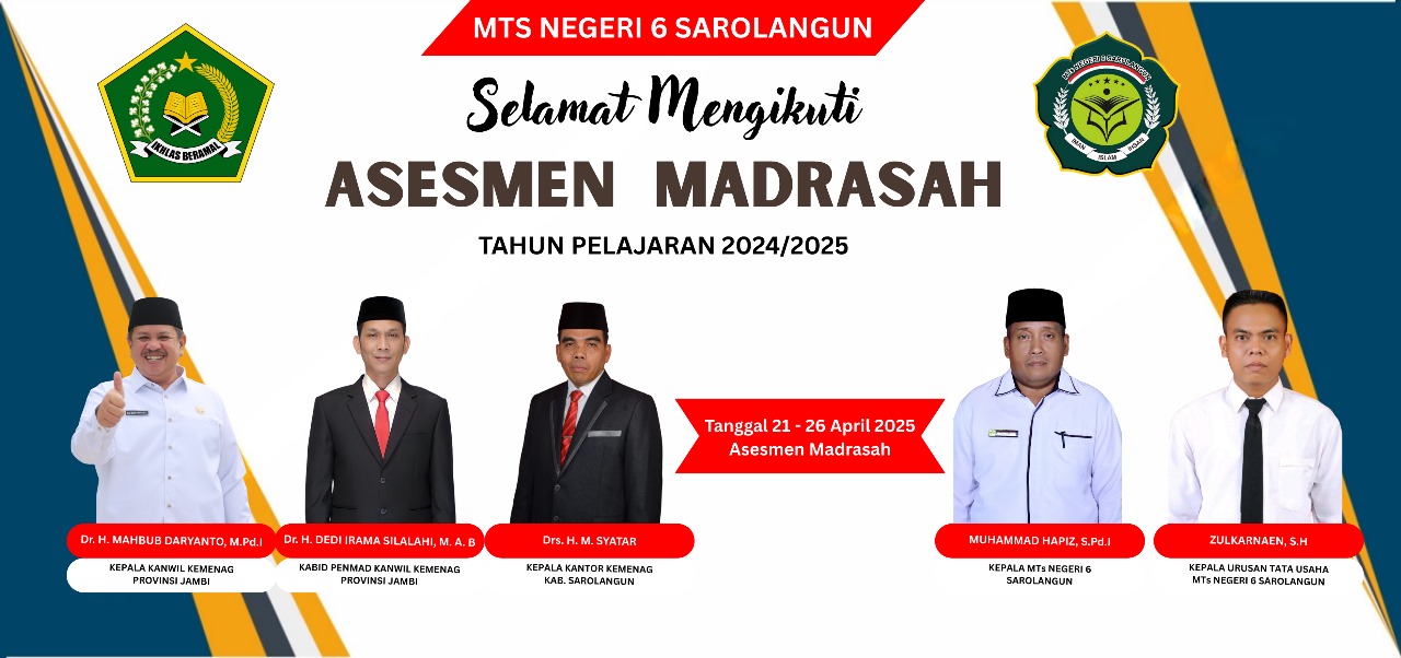 MTSN 6 Sarolangun Sukses Laksanakan Hari pertama Asesmen Kelas 9